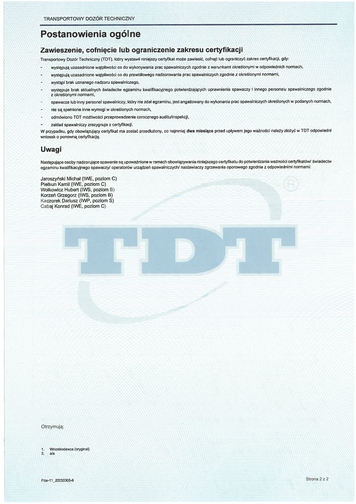 Certyfikat 3834 nr 25160 356 2025 WP z dnia 06.11.2025_page-0002